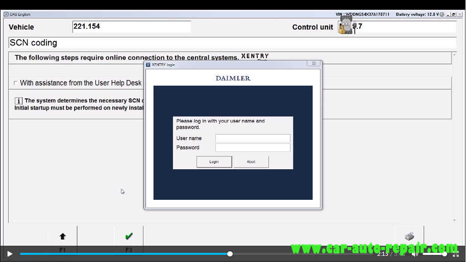 How to XENTRY SCN Coding for Mercedes Benz S221 (14)