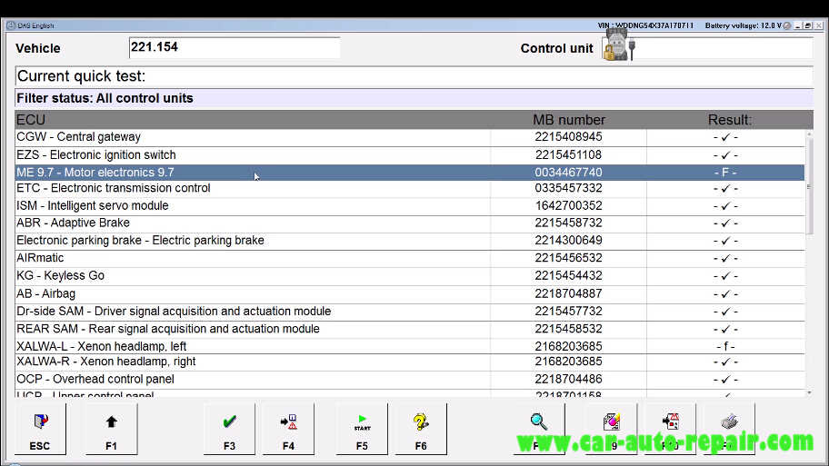 How to XENTRY SCN Coding for Mercedes Benz S221 (8)