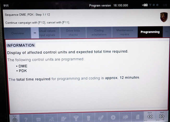 Porsche PIWIS II 2 Perform a Forced PDK Update for Porsche (11)