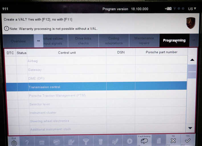 Porsche PIWIS II 2 Perform a Forced PDK Update for Porsche (8)