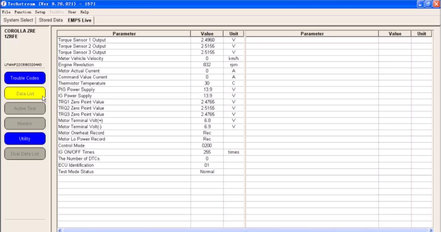 Toyota TIS Techstream Diagnose for Toyota Corolla EX 2011 (12)