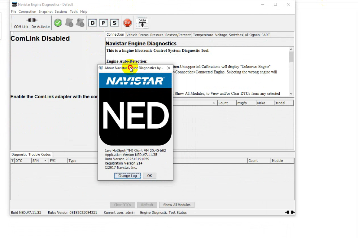 Navistar Engine Diagnostics NED Diagnostic Software