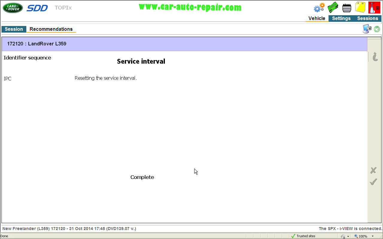 Reset Service Interval for Land Rover L359 by JLR SDD (19)