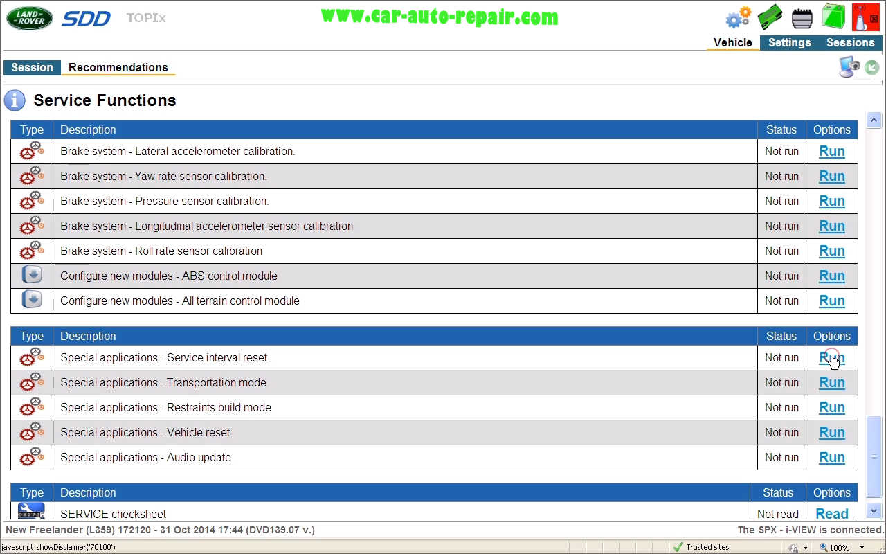 Reset Service Interval for Land Rover L359 by JLR SDD (6)