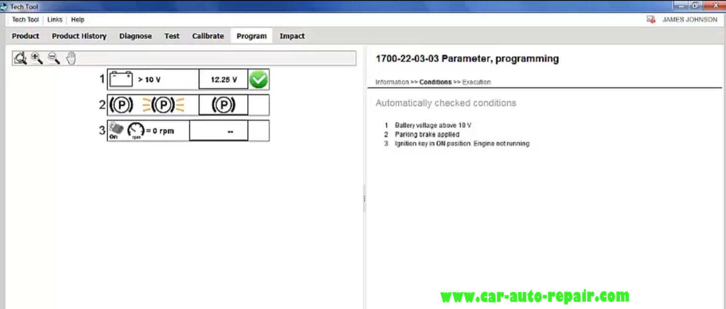 Volvo Premium Tech Tool Change Parameter P1AO5 (8)