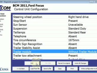 FCOM BCM Trailer Hitch Type Configuration for Ford Focus 2011 (9)