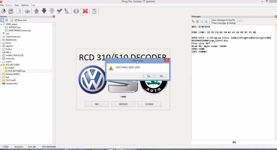 iProg-Pro-Read-Change-PIN-Code-for-VW-RCD310-RCD510-Radio-5