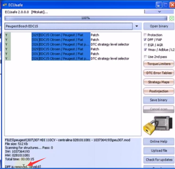 How-to-Remove-DPF-for-2003-Peugeot-307-HDI-by-ECUsafe-4