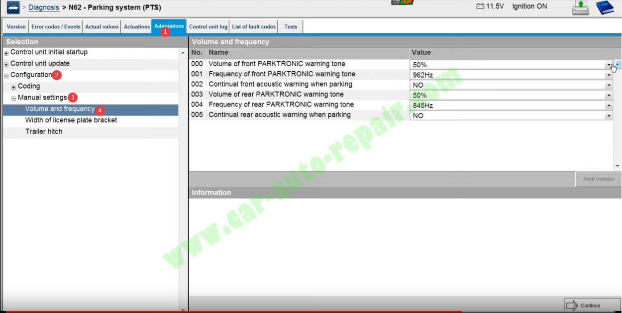 Benz-C204-Parking-Sensor-CodingCalibration-by-Benz-Xentry-8