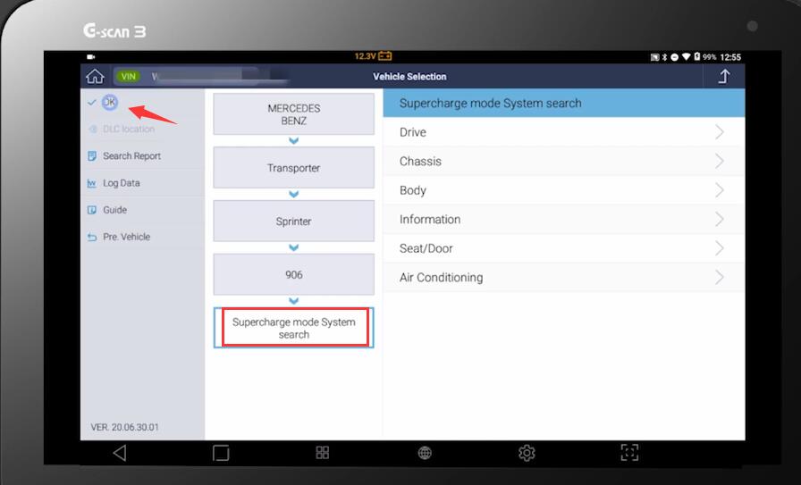 GScan 3 Reset NOx Sensor for Mercedes Benz Sprinter