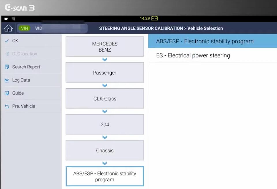 How-to-use-G-Scan-calibrate-Steering-Angle-SensorSAS-for-Mercedes-Benz-GLK-8