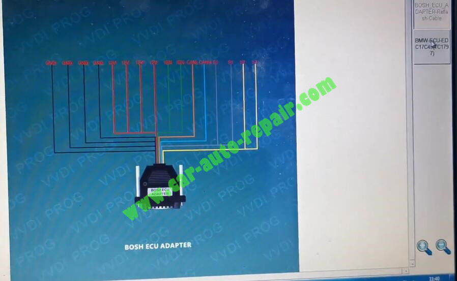 BOSCH-BMW-EDC17C45-ISN-Reading-by-VVDI-Prog-on-Bench-3