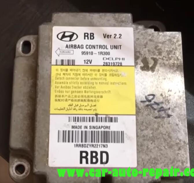 Carprog Restore Airbag Crash Data for Hyundai IX35Auto