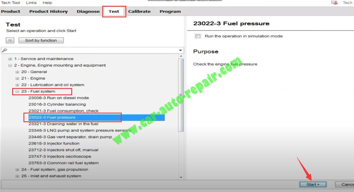 Volvo-PTT-Check-Engine-Fuel-Pressure-for-Volvo-FM4-Truck-1