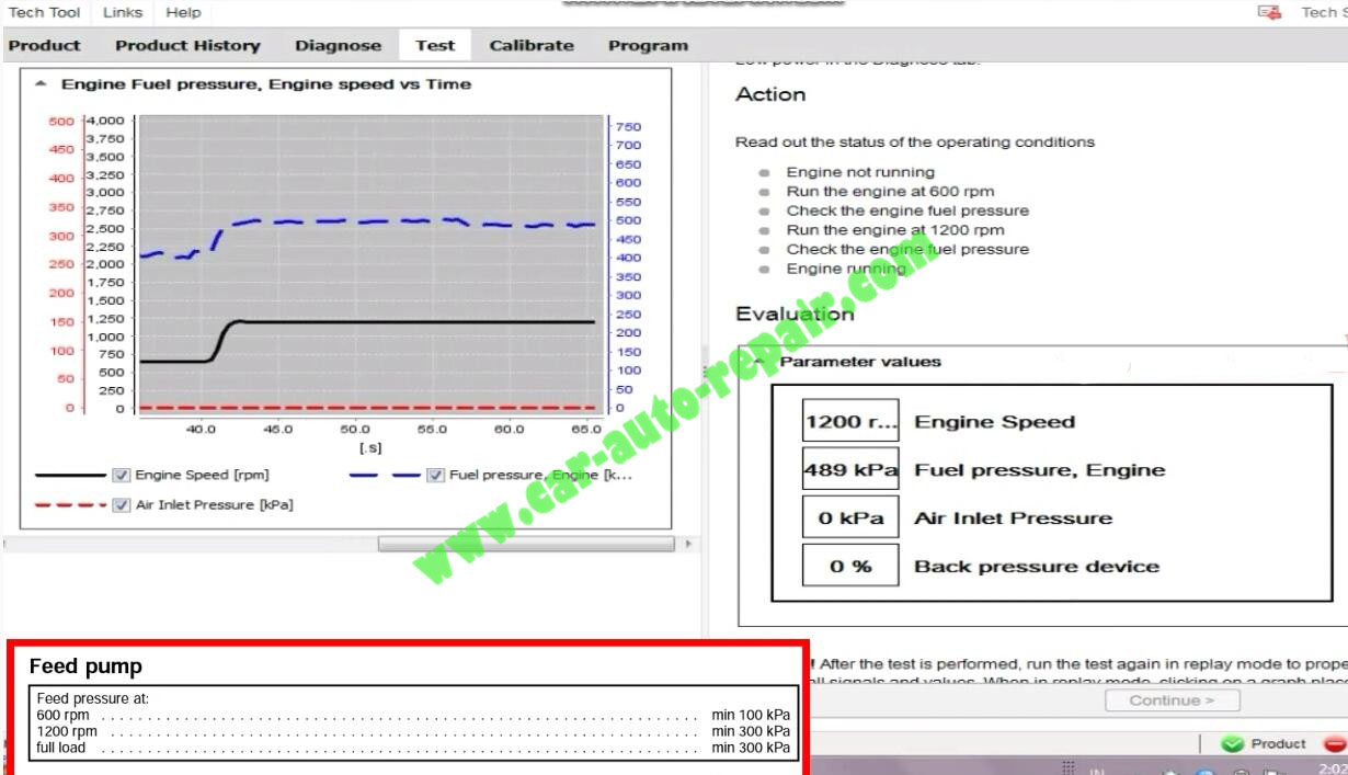 Volvo-PTT-Check-Engine-Fuel-Pressure-for-Volvo-FM4-Truck-4