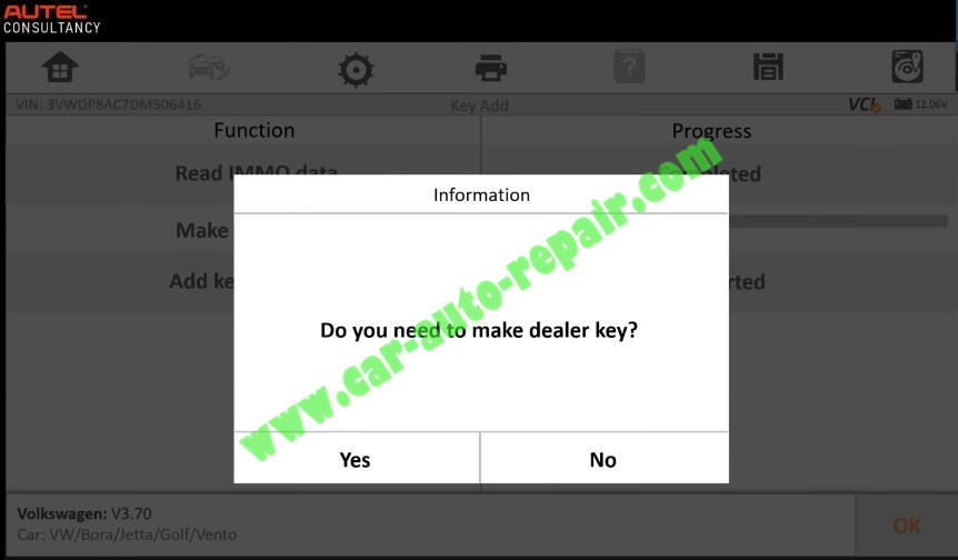Autel-IM608-Add-New-Key-for-Volkswagen-Jetta-2013-10