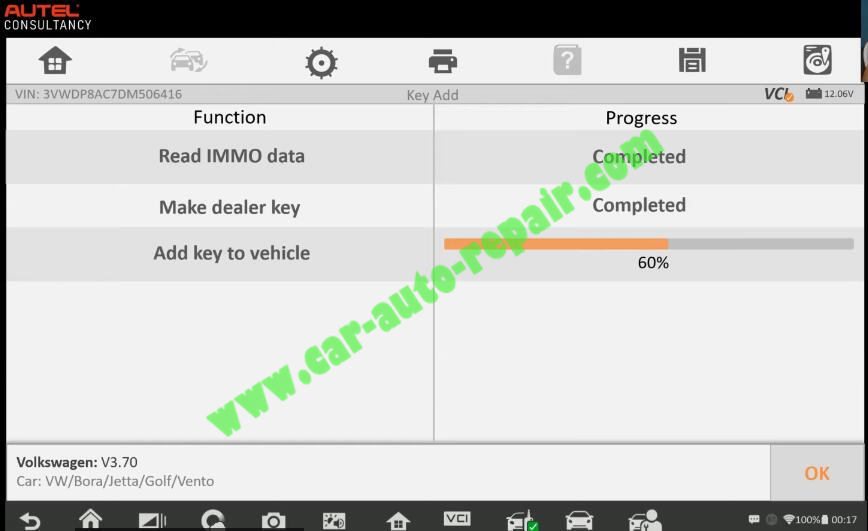 Autel-IM608-Add-New-Key-for-Volkswagen-Jetta-2013-14