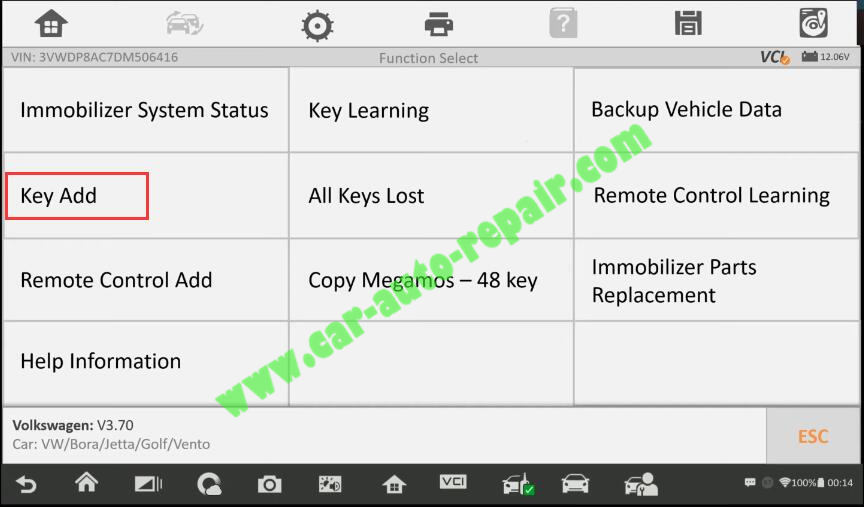 Autel-IM608-Add-New-Key-for-Volkswagen-Jetta-2013-6