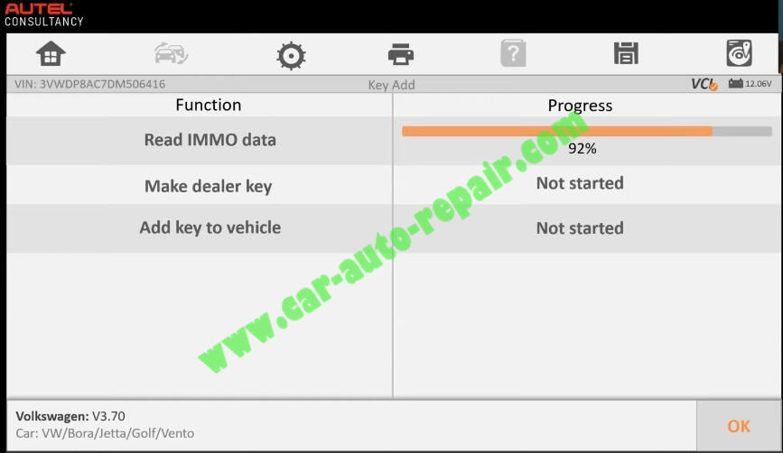 Autel-IM608-Add-New-Key-for-Volkswagen-Jetta-2013-9