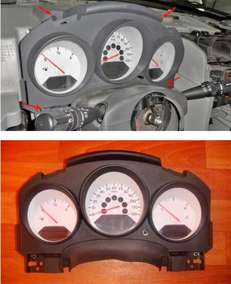 Remove-Disassemble-Instrument-Cluster-for-Dodge-Caliber-14