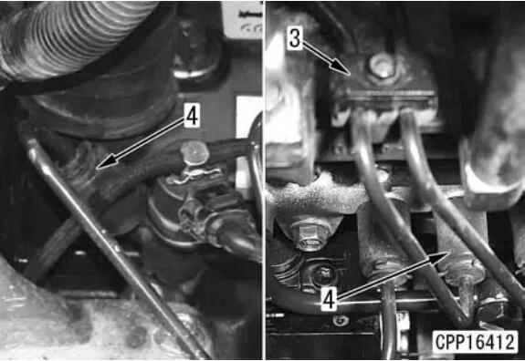 Komatsu-PC130-8-Excavator-Fuel-Injector-Assembly-Removal-Installation-3