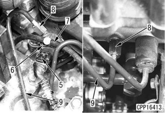 Komatsu-PC130-8-Excavator-Fuel-Injector-Assembly-Removal-Installation-4