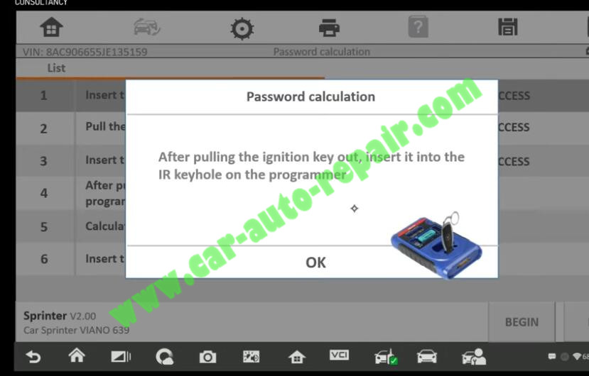 Mercedes-Benz-Sprinter-New-IR-Key-Adding-by-Autel-IM608-13