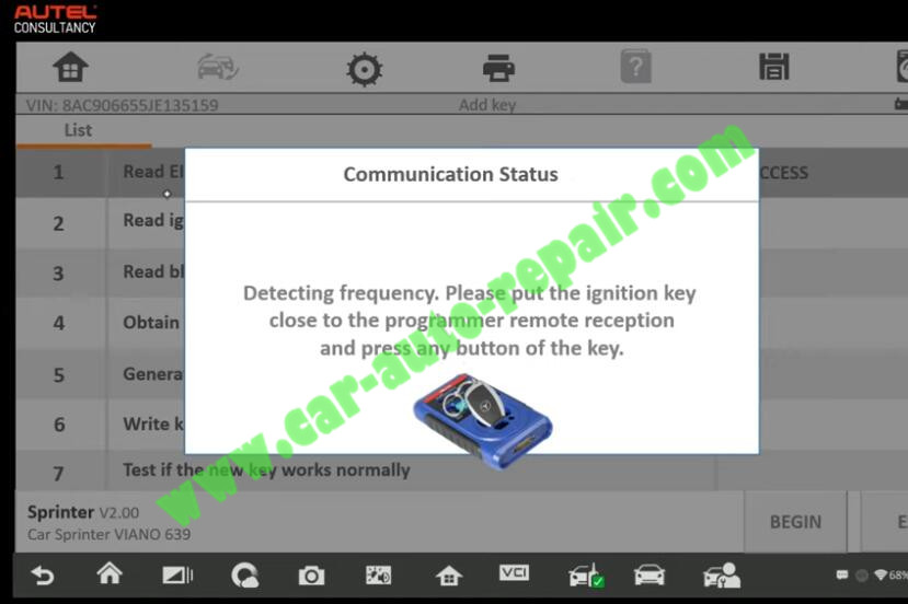 Mercedes-Benz-Sprinter-New-IR-Key-Adding-by-Autel-IM608-5