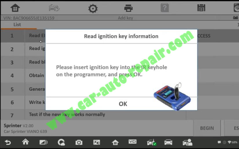 Mercedes-Benz-Sprinter-New-IR-Key-Adding-by-Autel-IM608-6