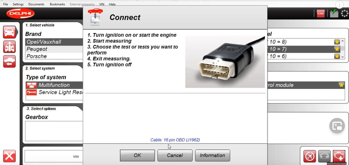 Multifunction-test-for-Delphi-DS150-on-OpelVauxhall-Vivaro-2007-2