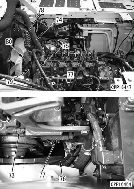 Komatsu-Excavator-PC130-8-Cylinder-Head-Removal-Installation-Guide-25