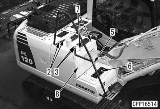 How-to-Remove-and-Install-Fuel-Tank-Assembly-for-Komatsu-PC130-2