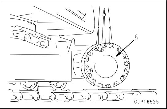 Komatsu-PC130-Excavator-Travel-Motor-Final-Drive-Removal-3