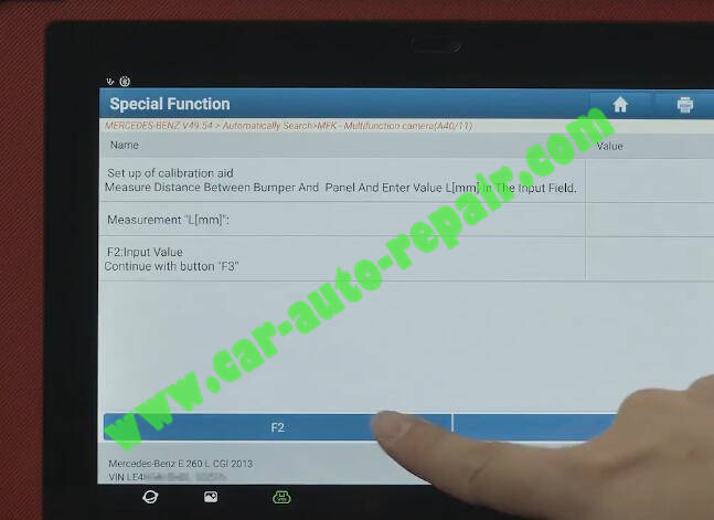 Benz-E260-A28600-DTC-Front-Camera-Calibration-by-Launch-X431-ADAS-15