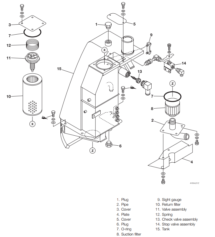 How-to-Remove-Install-Hydraulic-Tank-for-Takeuchi-TB1-Excavator