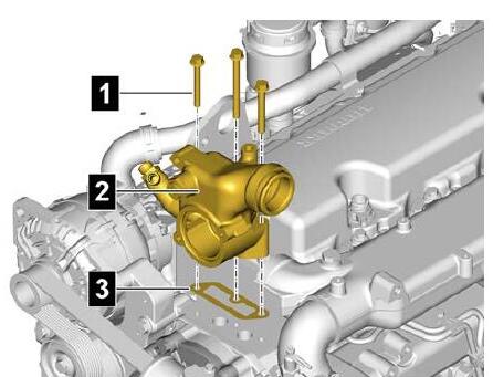 How-to-Remove-Install-Thermostat-for-Liebherr-Diesel-Engine-D834-5