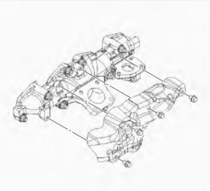 How-to-Remove-Install-Exhaust-Manifold-for-ISUZU-4JJ1-Engine-7