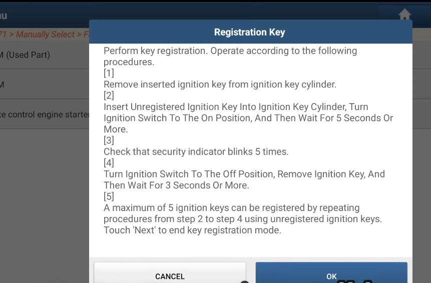How-to-Register-NATS-Key-for-Nissan-Almera-N17-by-Launch-X431-8