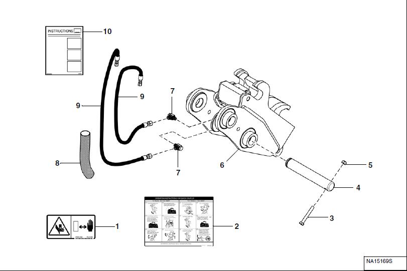 Bobcat-E85-Excavator-Hydraulic-Coupler-Kit-Remove-and-Installation-10