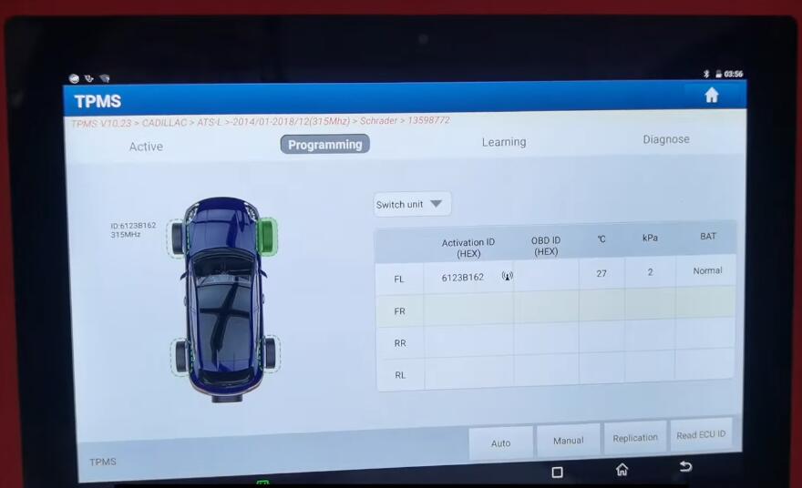 How-to-Program-TPMS-for-Cadillac-ATS-L-by-X431-TSGUN-10