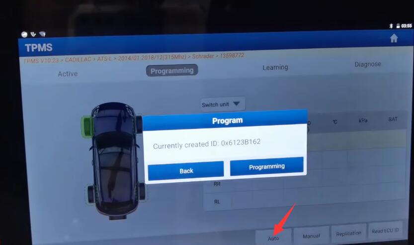 How-to-Program-TPMS-for-Cadillac-ATS-L-by-X431-TSGUN-6