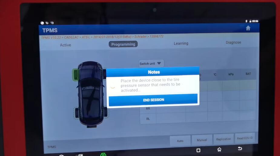 How-to-Program-TPMS-for-Cadillac-ATS-L-by-X431-TSGUN-9