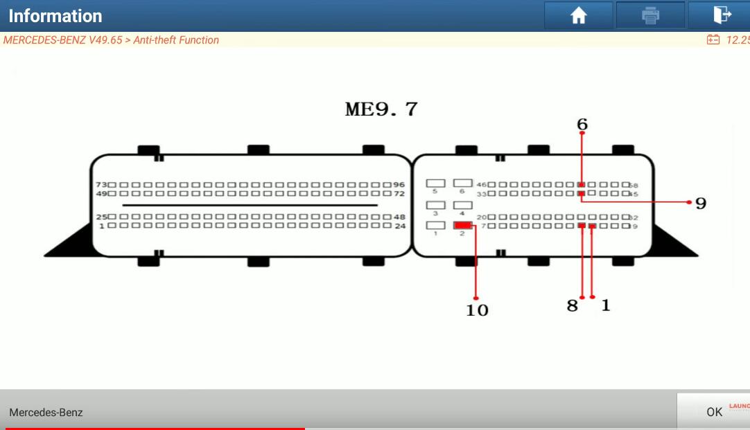 Benz-ME-9.7-ECU-722.9-TCU-Reset-by-Launch-X431-9