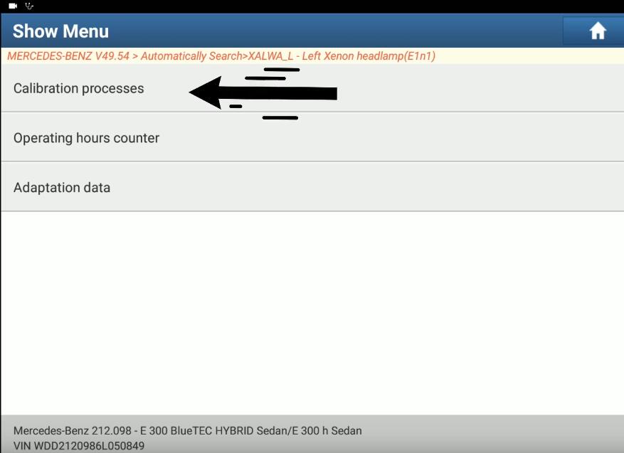 Benz-E300-W212-Xenon-Headlamp-Calibration-C156E00-by-Launch-X431-10