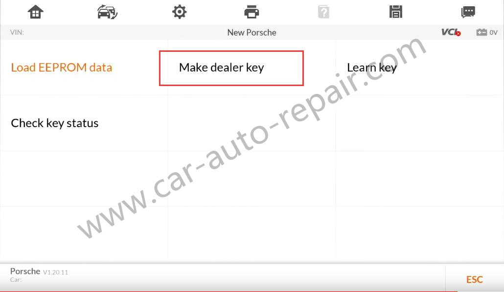 Porsche-New-Key-Programming-by-Autel-IM608-Pro-EEPROM-Function-16