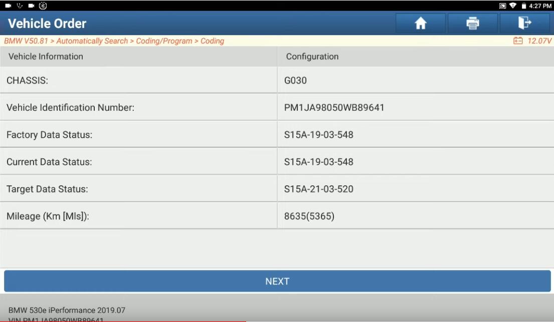 BMW-530e-G30-ZBECON-Controller-Coding-by-Launch-X431-PAD-VII-6