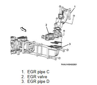 Hitachi-ISUZU-4HK1-Engine-Cylinder-Head-Assembly-Removal-Guide-12