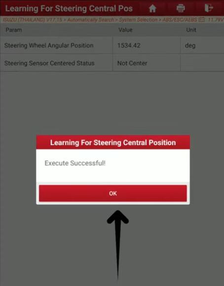 ISUZU-DMAX-2016-C07104B-Steering-Angle-Sensor-Reset-by-Launch-X431-9