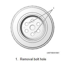 2015-Kobelco-ISUZU-4JJ1-Engine-Crankshaft-Removal-Guide-46