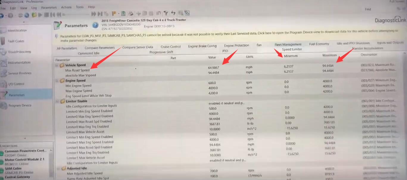 Freightliner-Cascadia-DDEC13-Engine-Max-Road-Speed-Programming-by-DDDL-3